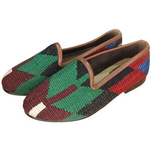 Res Ipsa Belgian Loafer Shoes Wool Turkish Kilim Women's Size 8  Made in Turkey
